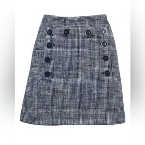 Veronica Beard NWT Navy Plaid Skirt